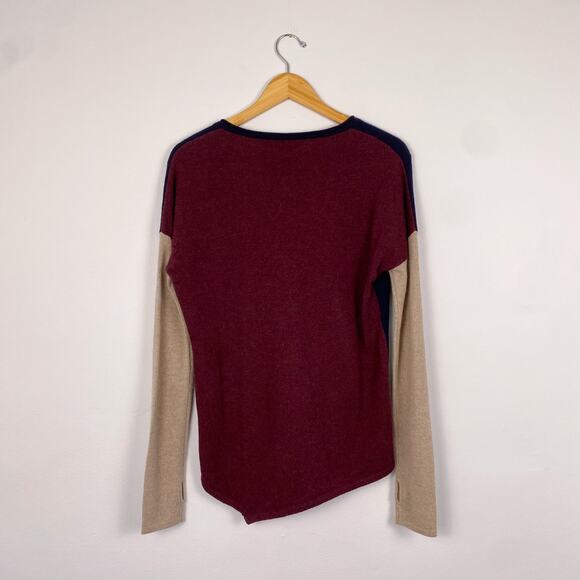 Feel The Piece Terre Jacobs Cashmere Colorblock Asymmetrical Sweater - Picture 6 of 6